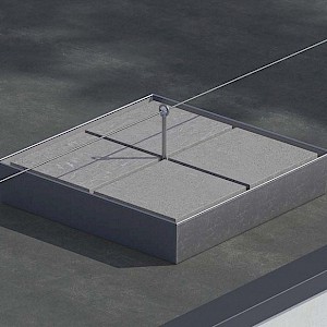 Forankringspunkter med ballast Forankringspunkter med ballast